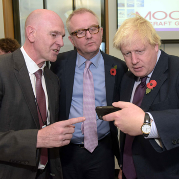 2017 - Mark Wingfield, Ian Austin & Boris Johnson at Black Country event at House of Commons