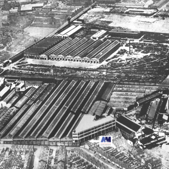 This photo from the early 1920’s shows the locations of our two sites in Middlemore and Mornington Roads.  The photo is dominated by the Birmingham Rail and Carriage Works , top left is The Hawthorns, WBA FC.